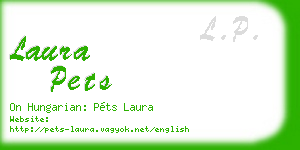 laura pets business card